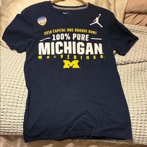Nike Navy Michigan Wolverines Tee